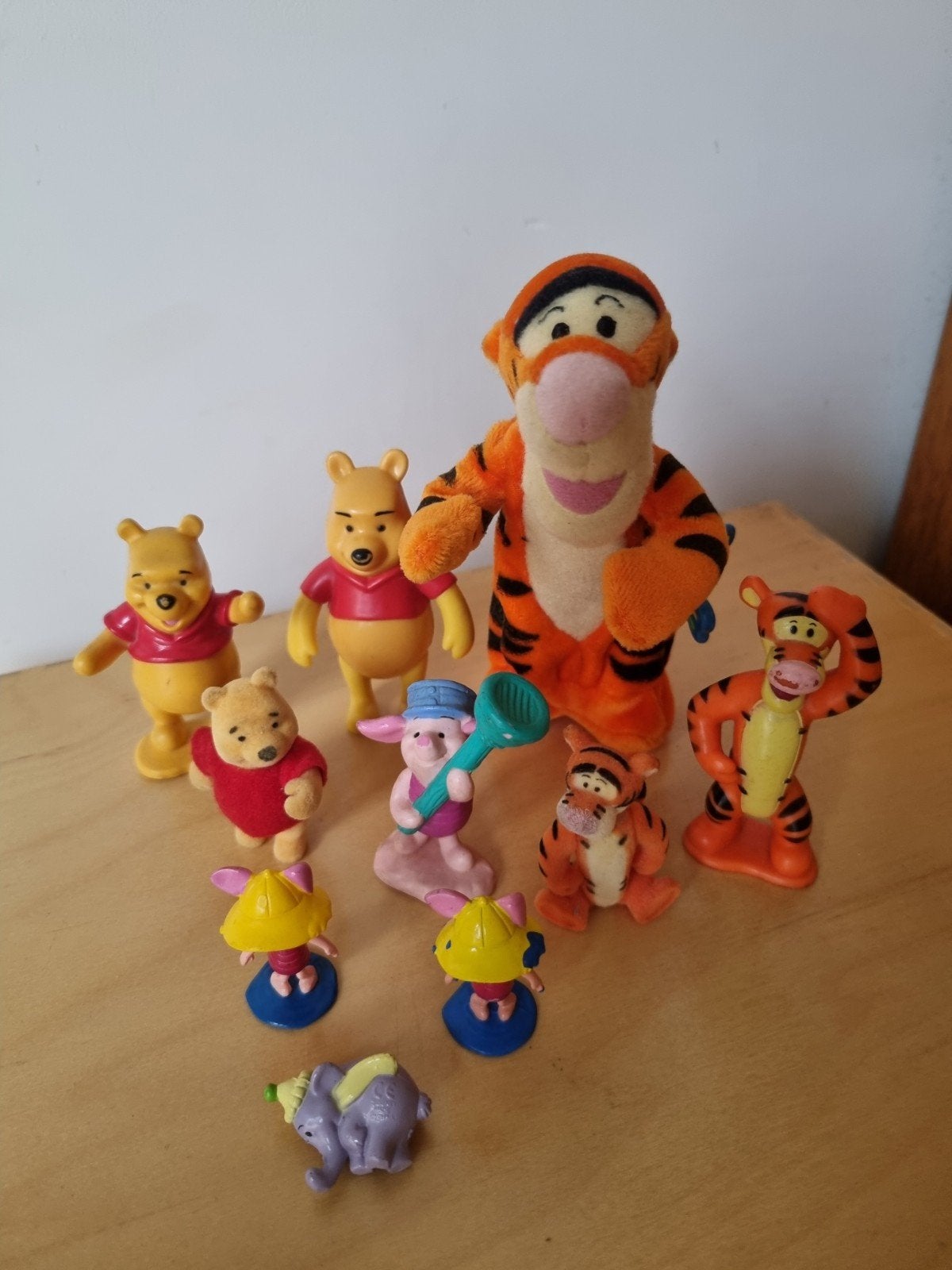 Winnie de Poeh, Tijgertje, Knorretje en Lollifant figuurtjes, Ophalen of Verzenden, Gebruikt