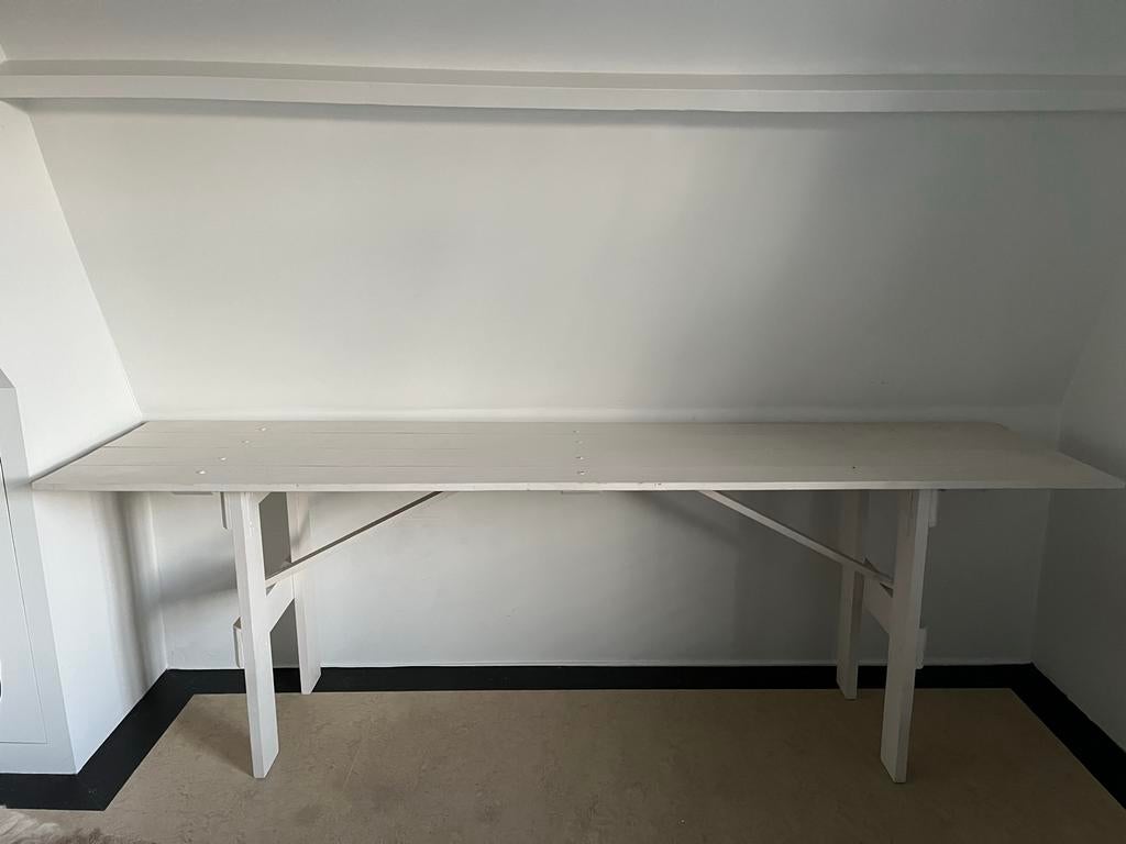 Inklapbare houten tafel - Handig en ruimtebesparend, Tuin en Terras, Kassen, Ophalen, Gebruikt, Overige materialen