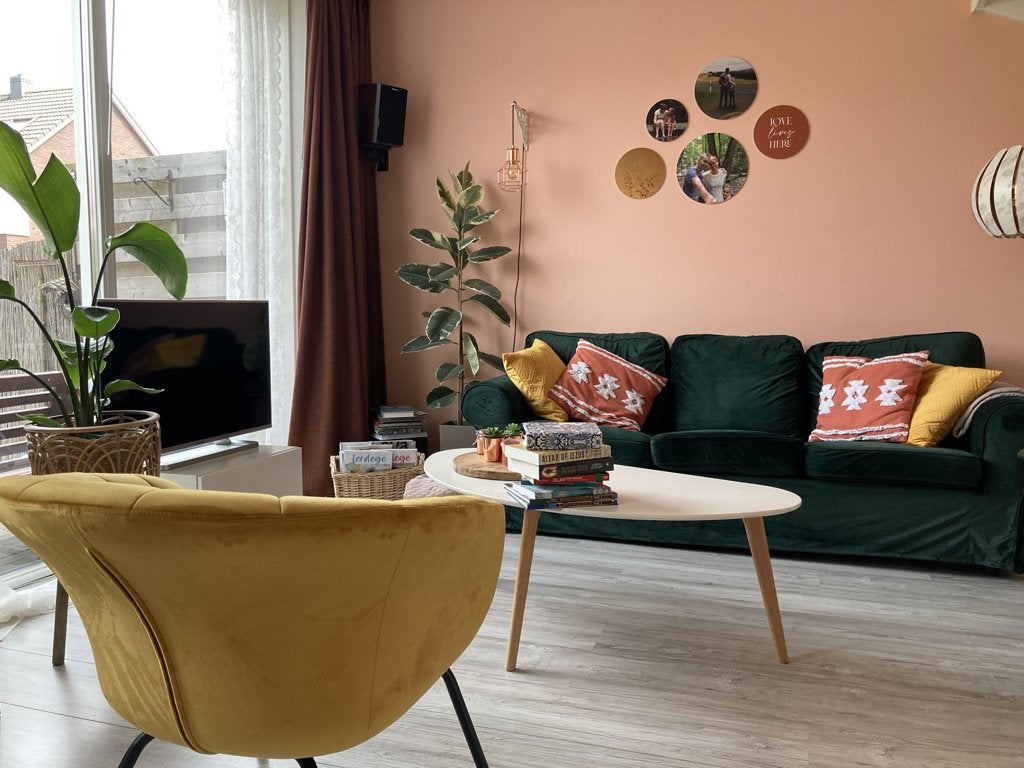 Donkergroene fluwelen hoes voor 3 zits Ikea-bank Ektorp, Gebruikt, Driepersoons, 75 tot 100 cm, Ophalen of Verzenden
