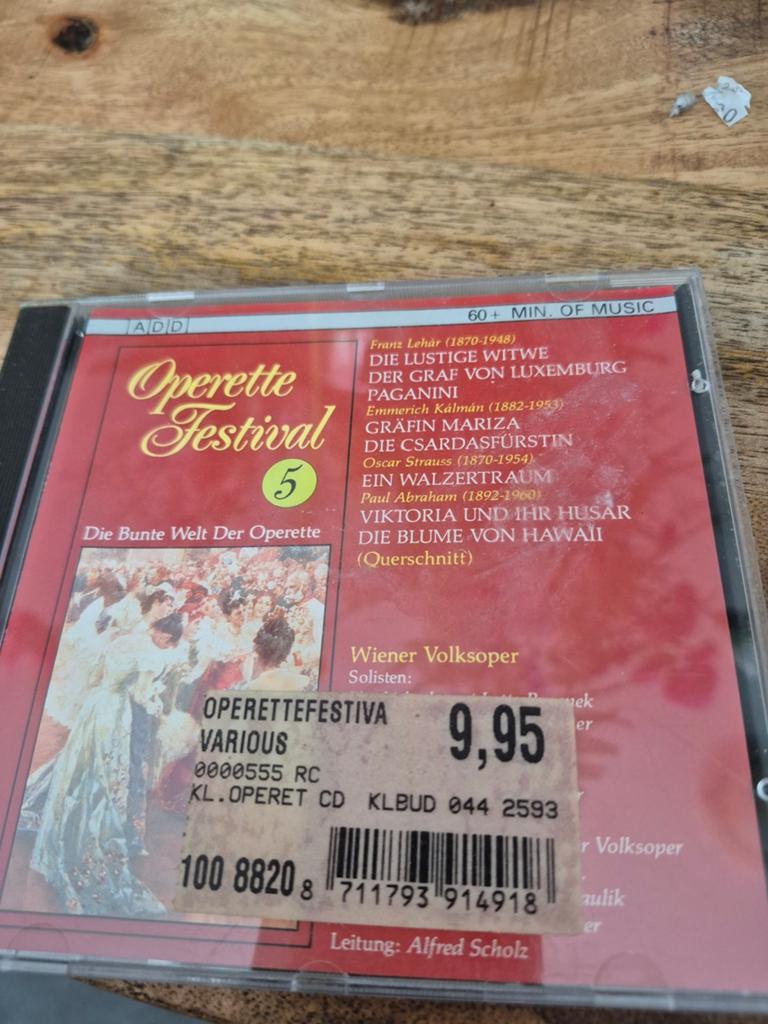 Operette Festival 5 - Die Bunte Welt Der Operette CD, Ophalen of Verzenden, Romantiek, Gebruikt, Opera of Operette