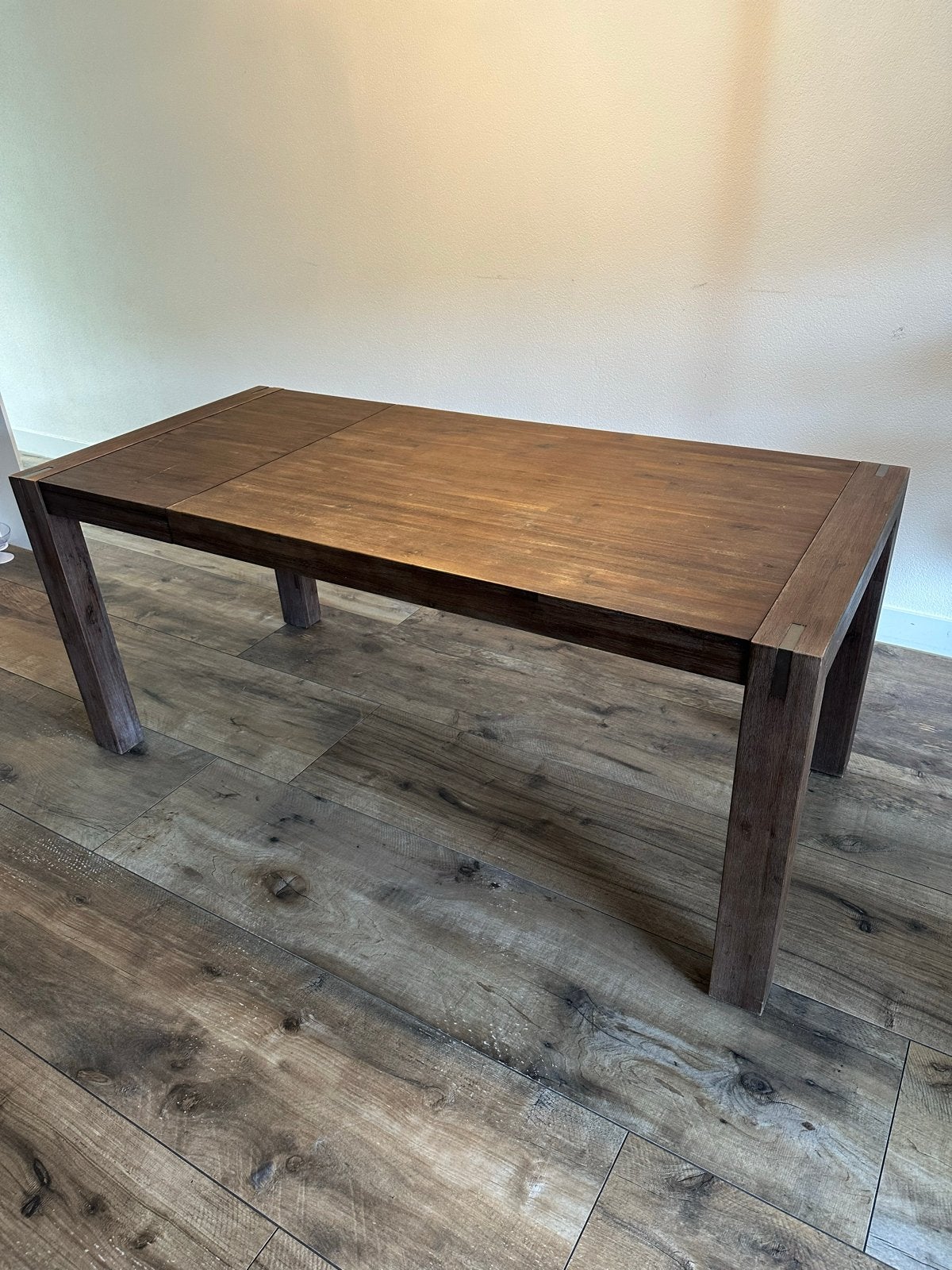 Robuuste uitschuifbare eettafel (140-180 cm), Huis en Inrichting, Tafels | Eettafels, Ophalen, Gebruikt, 50 tot 100 cm, Vijf personen of meer