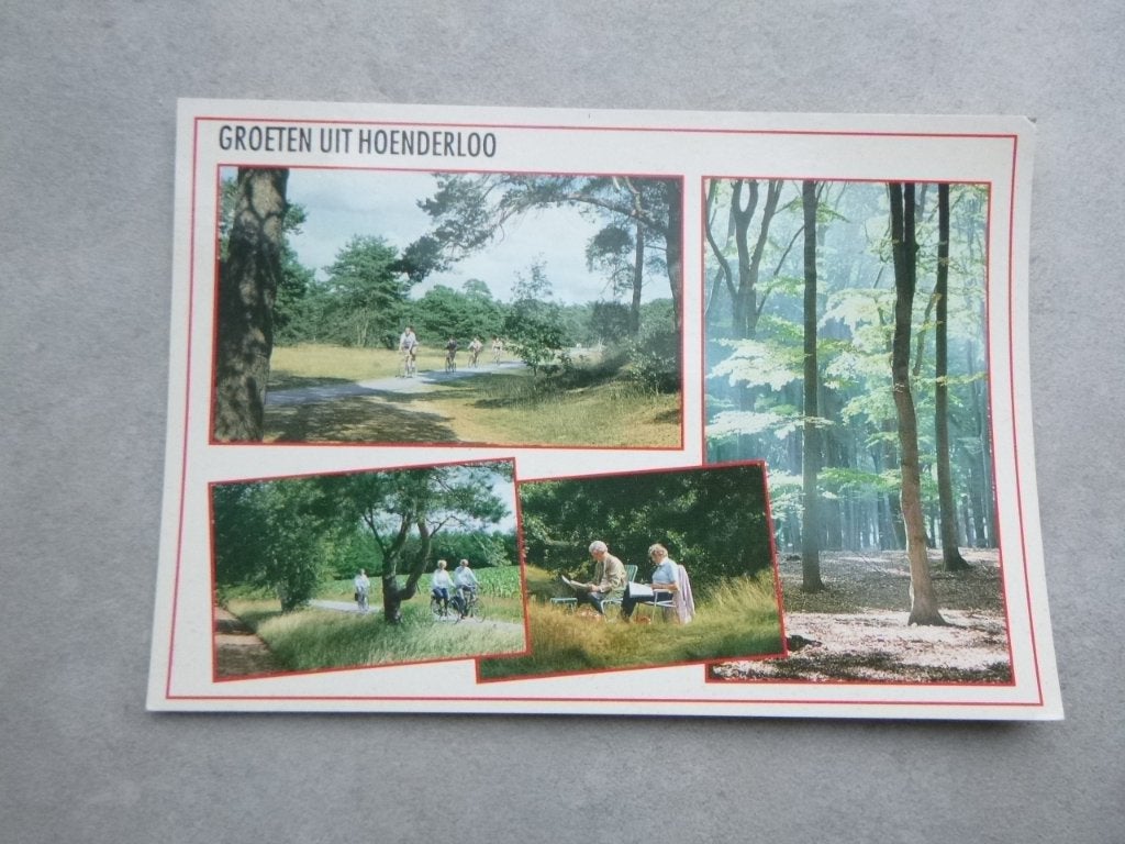 Hoenderloo,groeten uit,  bos, Verzenden, 1980 tot heden, Gelopen, Noord-Brabant