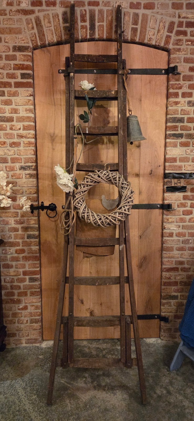 Houten uitschuifbare ladder trap !, Ophalen, Gebruikt, Ladder, Opvouwbaar of Inschuifbaar
