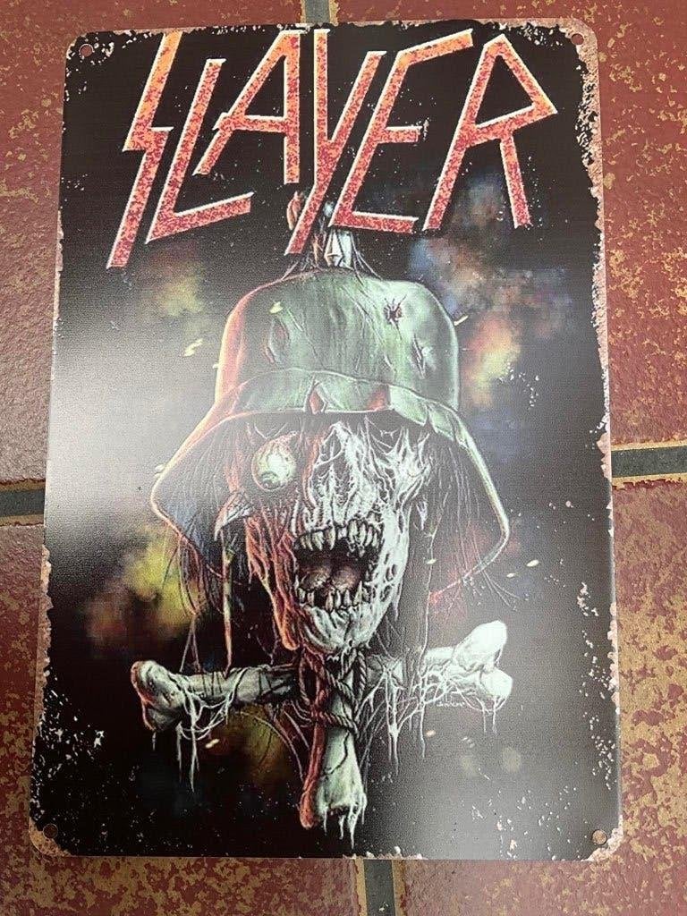 Metalen bord -slayer ca 30 x 20 cm nieuw, Nieuw, Ophalen of Verzenden, Foto of Kaart, Metalen bord -slayer ca 30 x 20 cm nieuw