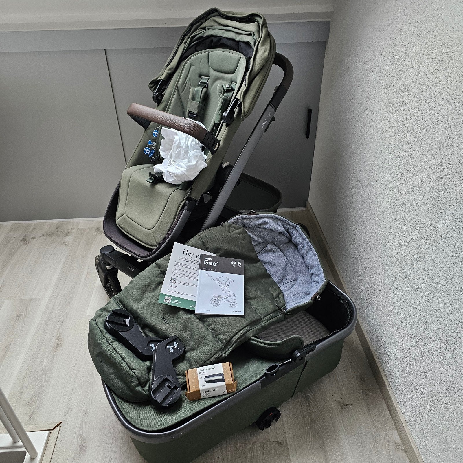 Joolz Geo3 met accessoires., Duowagen, Zo goed als nieuw, Combiwagen, Ophalen