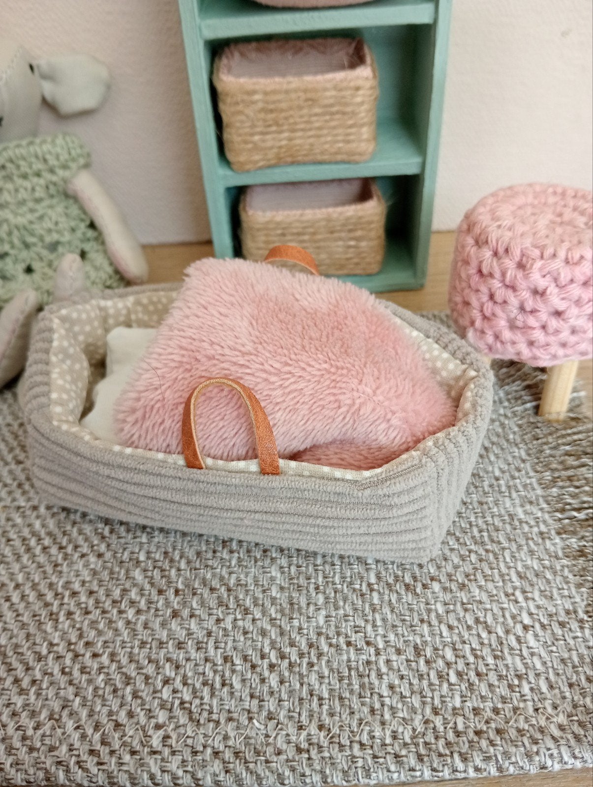 reismandje wiegje muizenhuis poppenhuis, Ophalen of Verzenden, Nieuw, Poppenhuis