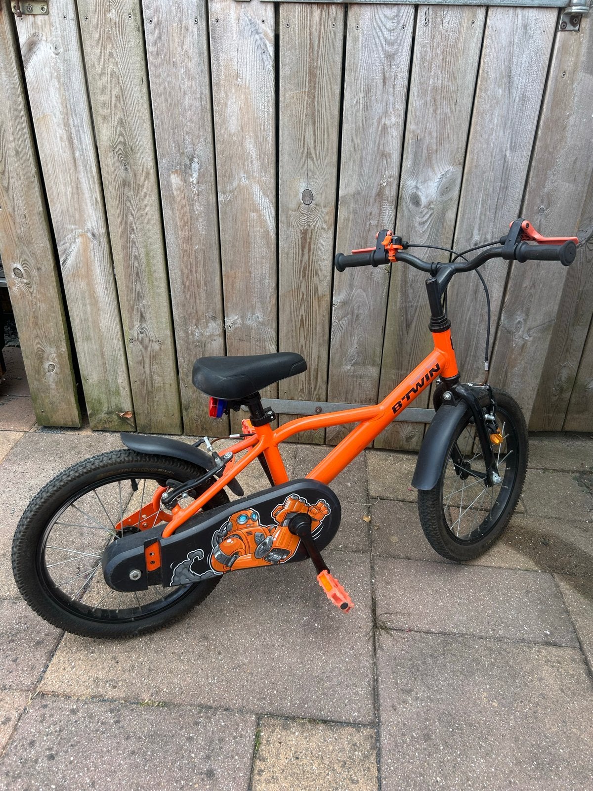 B'twin kinderfiets 16 inch, Fietsen en Brommers, Fietsen | Kinderfietsjes, Ophalen, Gebruikt, Velgrem, 16 tot 20 inch