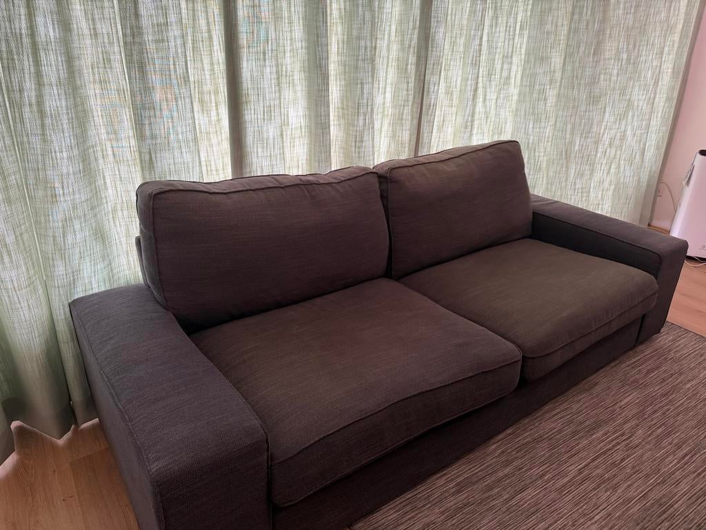 IKEA KIVIK 3-zitsbank Gunnared middengrijs, Ophalen, Gebruikt, 150 tot 200 cm, Driepersoons