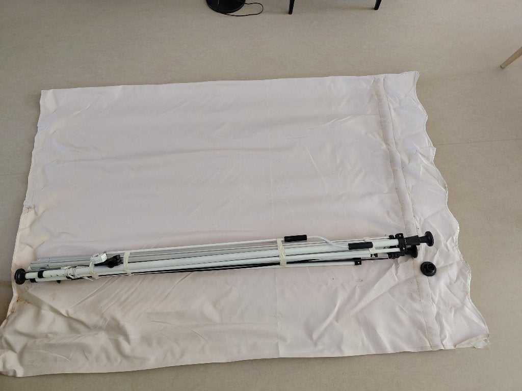 Zonnescherm / luifel 300 cm breed beige, Ophalen, Gebruikt, Overige typen, 250 cm tot 450 cm