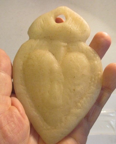 antieke wassen ex voto menselijk hart  M N, Antiek en Kunst, Verzenden