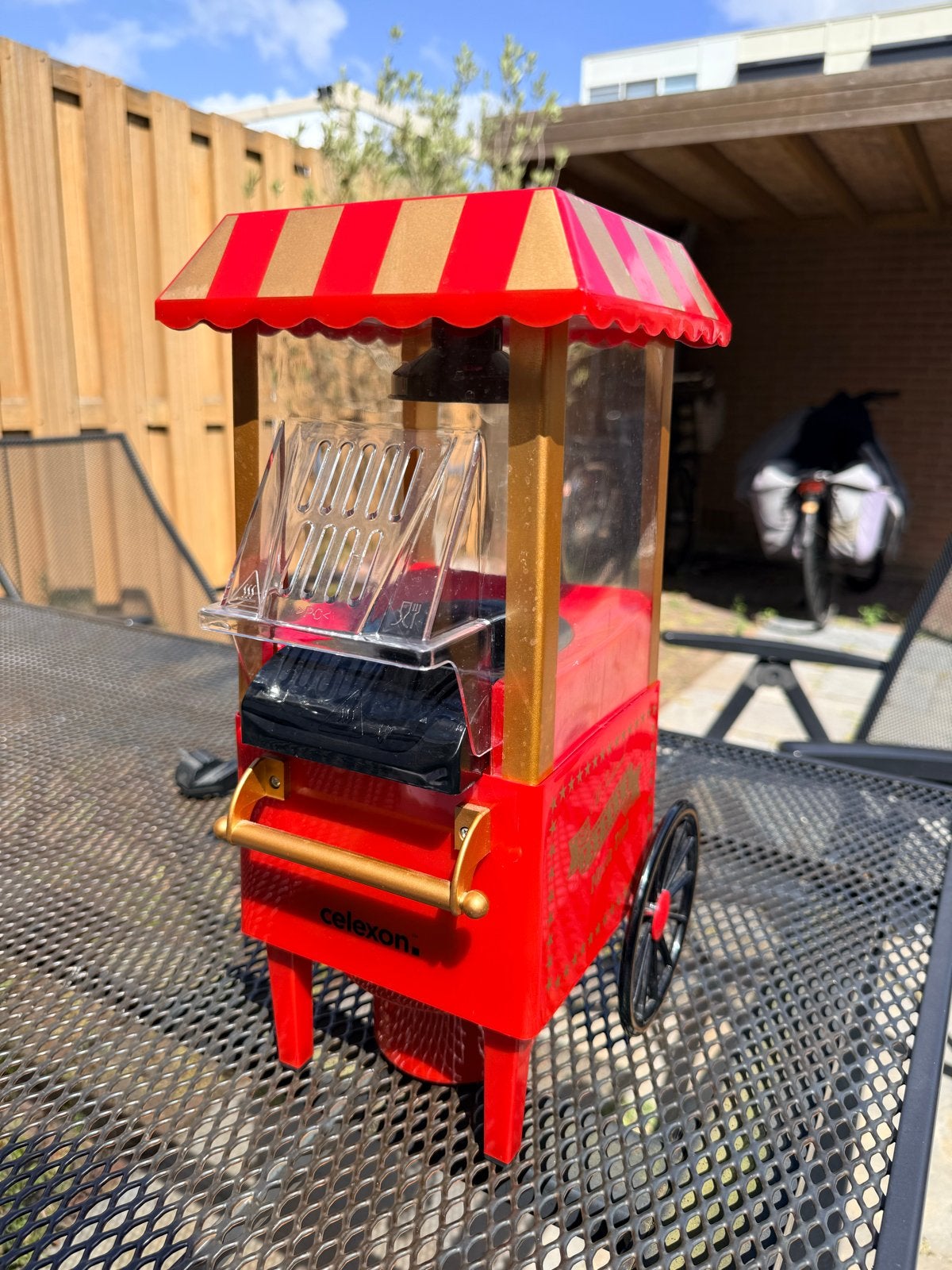 Cellexon Popcornmachine - Retro Stijl voor Filmavonden, Ophalen of Verzenden, Zo goed als nieuw