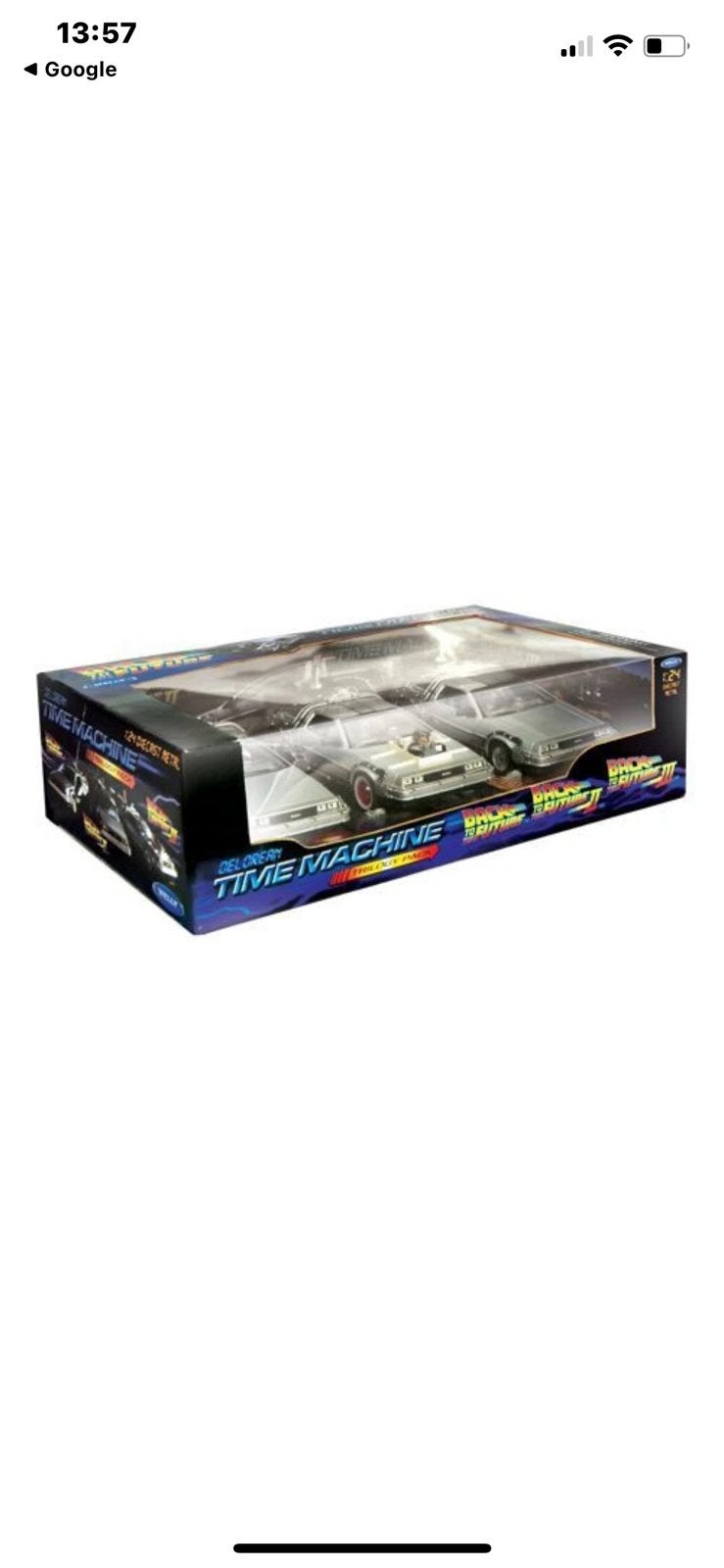Welly 224003G Back to the Future Delorean Trilogy Set, Ophalen of Verzenden, Nieuw, Film, Beeldje, Replica of Model
