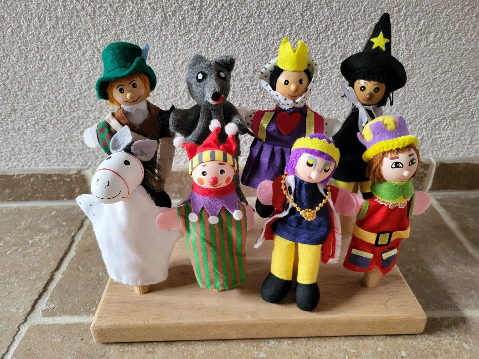 Handpoppen Sprookjesfiguren - Complete Set, Ophalen of Verzenden, Zo goed als nieuw, Overige typen