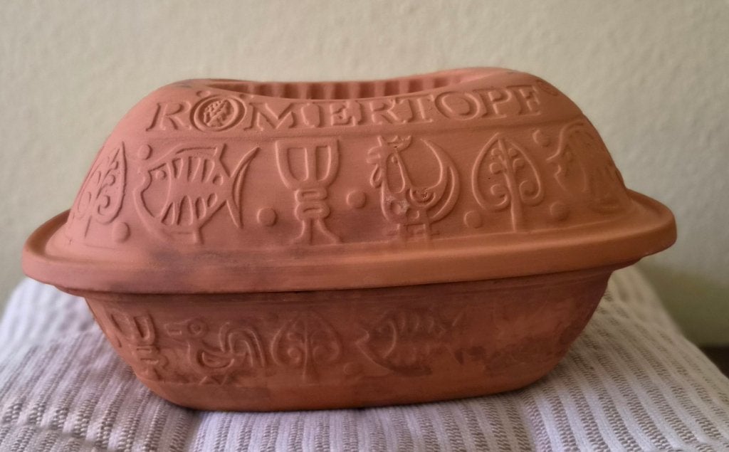 Römertopf klassieke terracotta ovenschaal/stoofschaal, Ophalen, Overige materialen, Gebruikt, Overige typen
