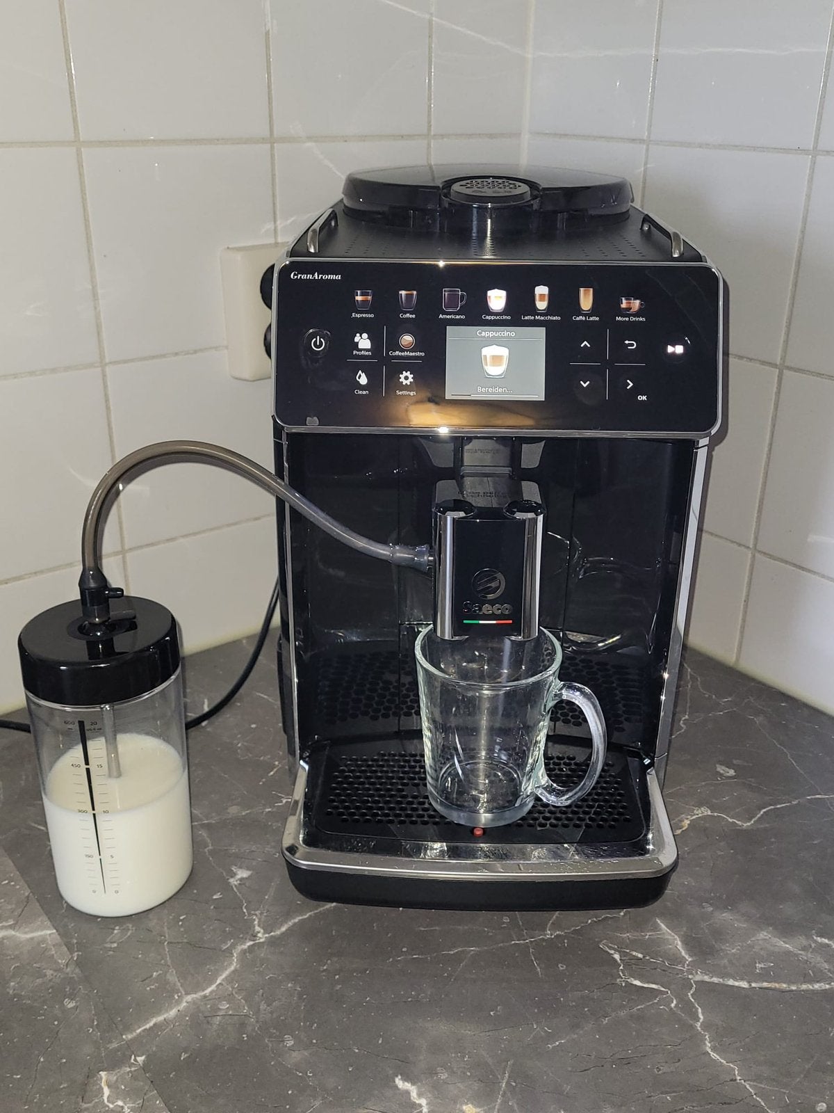 Mooie Seaco koffiemachine te koop aangeboden, Witgoed en Apparatuur, Koffiezetapparaten, Ophalen, Zo goed als nieuw, Koffiemachine