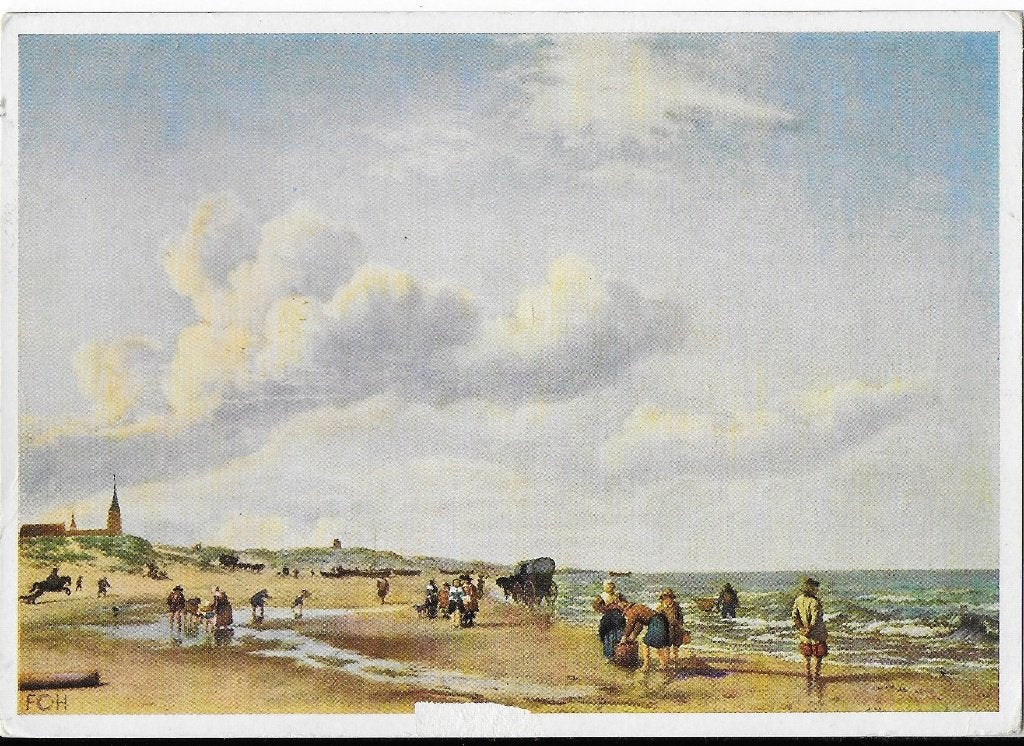 Scheveningen strand ongelopen ansichtkaart (6191, Ophalen of Verzenden, 1980 tot heden, Ongelopen, Zuid-Holland