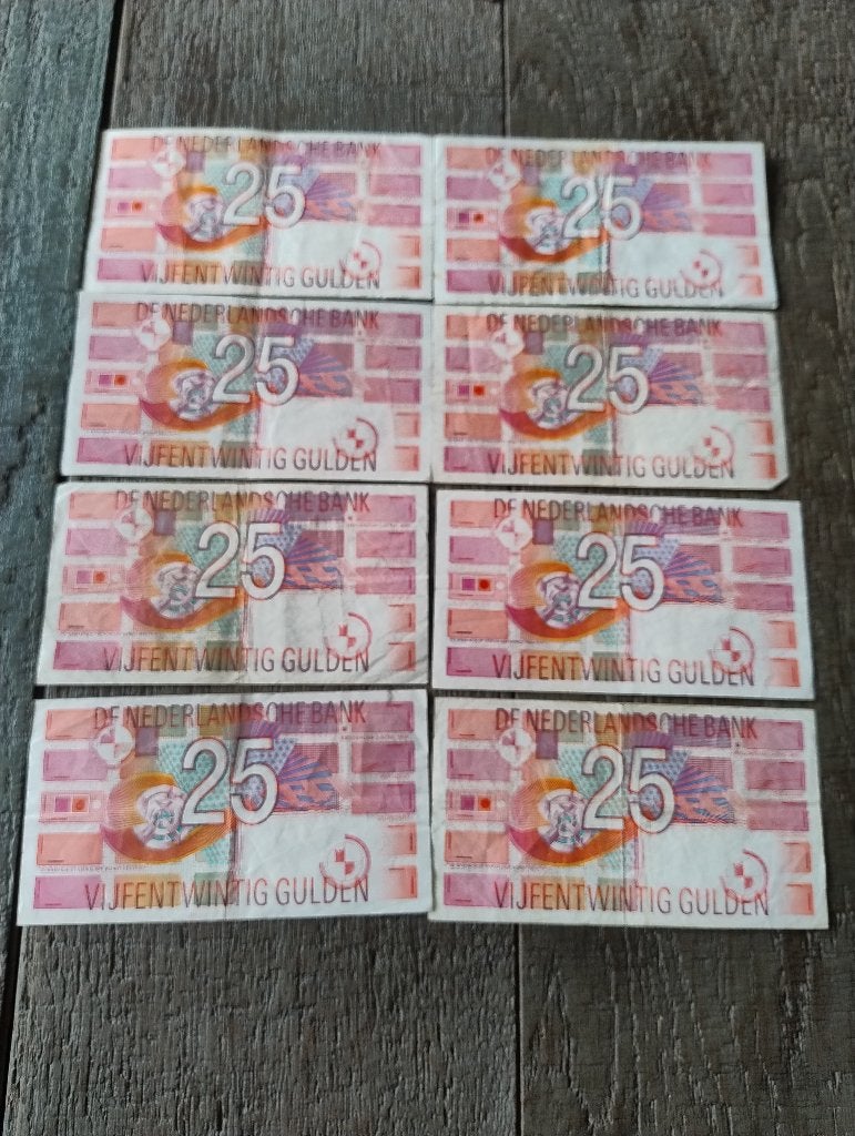 25 gulden biljetten, Ophalen of Verzenden, 25 gulden