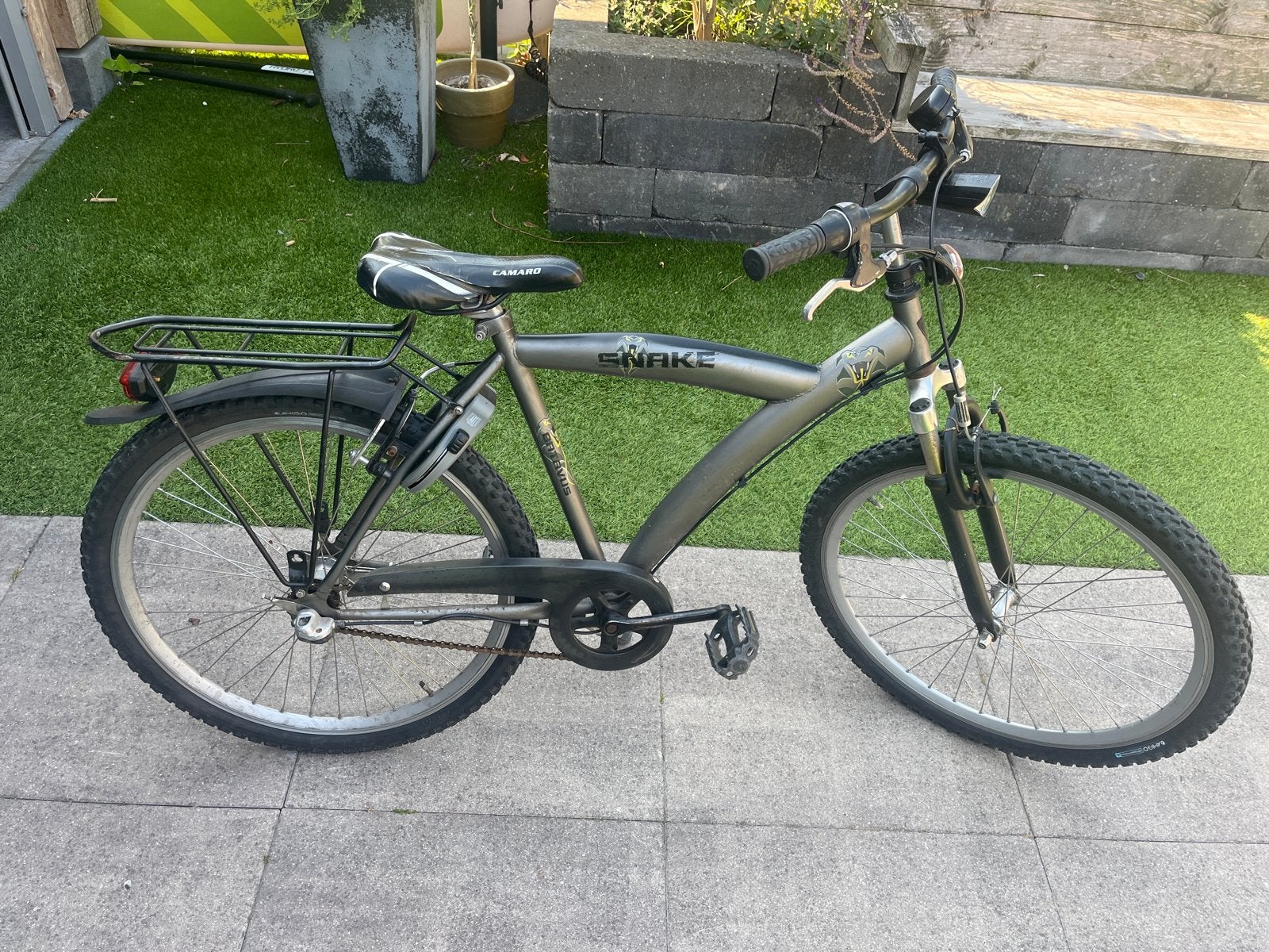Stoere jongensfiets 26 inch met 3 versnellingen, Fietsen en Brommers, Fietsen | Jongens, Ophalen, Gebruikt, Versnellingen