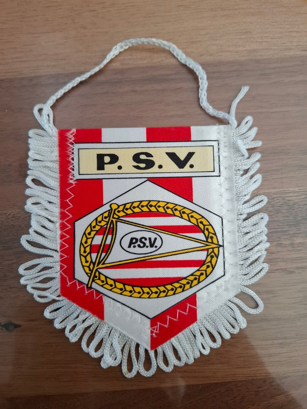 PSV Vaantje - Vintage Voetbal Fan Item, Verzamelen, Sportartikelen en Voetbal, Ophalen of Verzenden, Gebruikt, PSV, Vaantje of Sjaal
