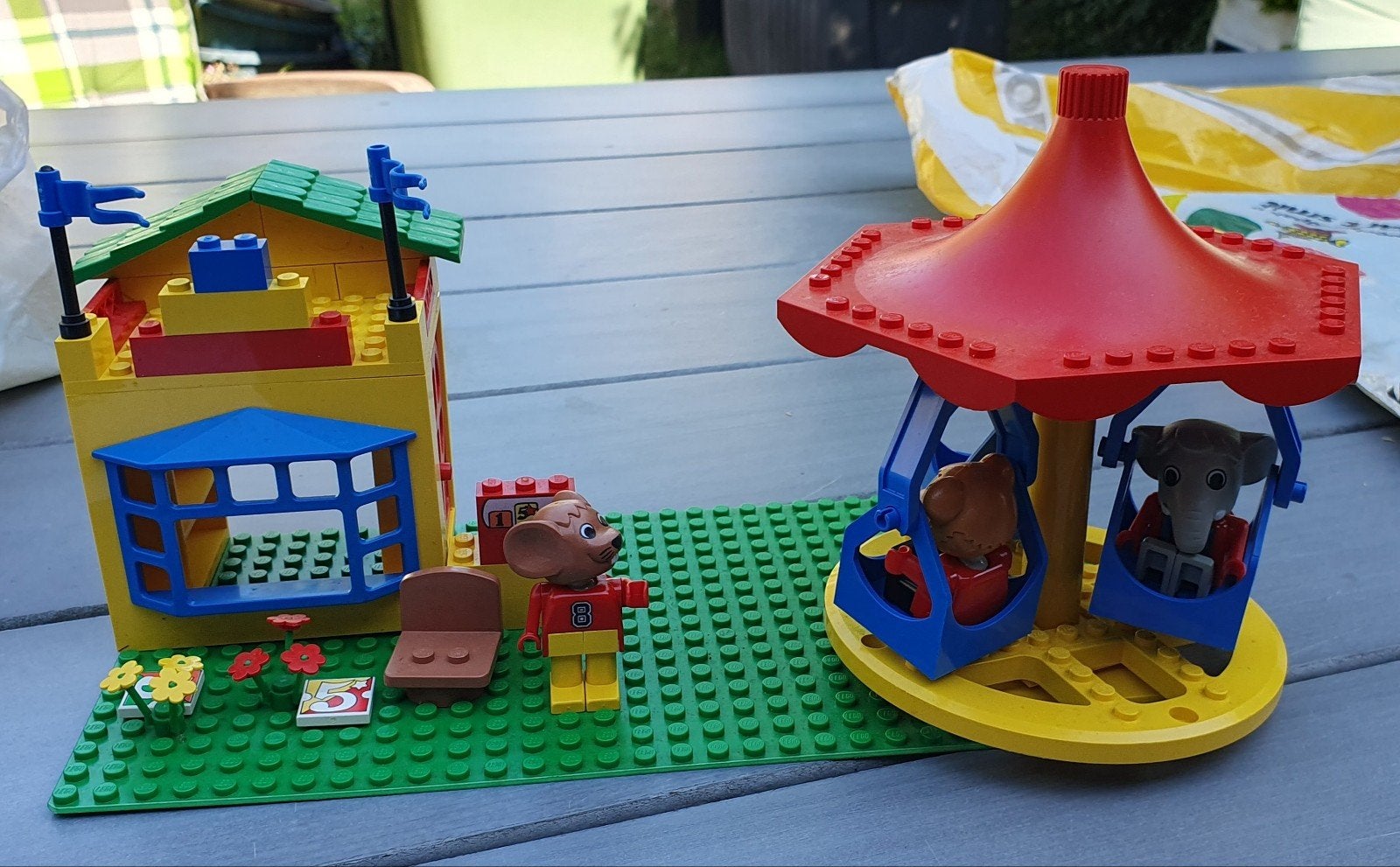 Lego Fabuland 3668 Zweefmolen en kermiswinkeltje (jaren 80), Ophalen, Zo goed als nieuw, Lego