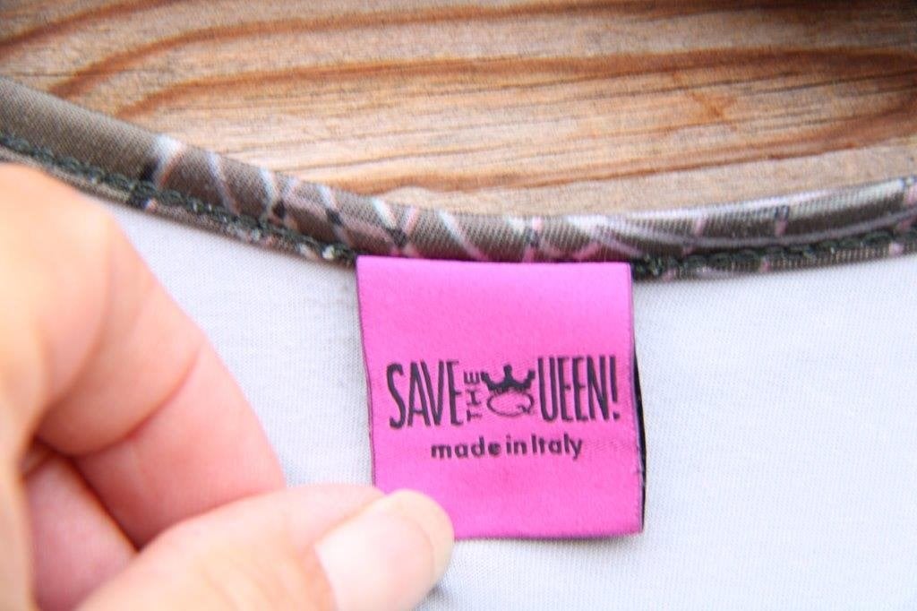 Tuniek donkergroen/ bruin Save the Queen mt S Vaste prijs, Zo goed als nieuw, Maat 36 (S), Groen, Save the Queen