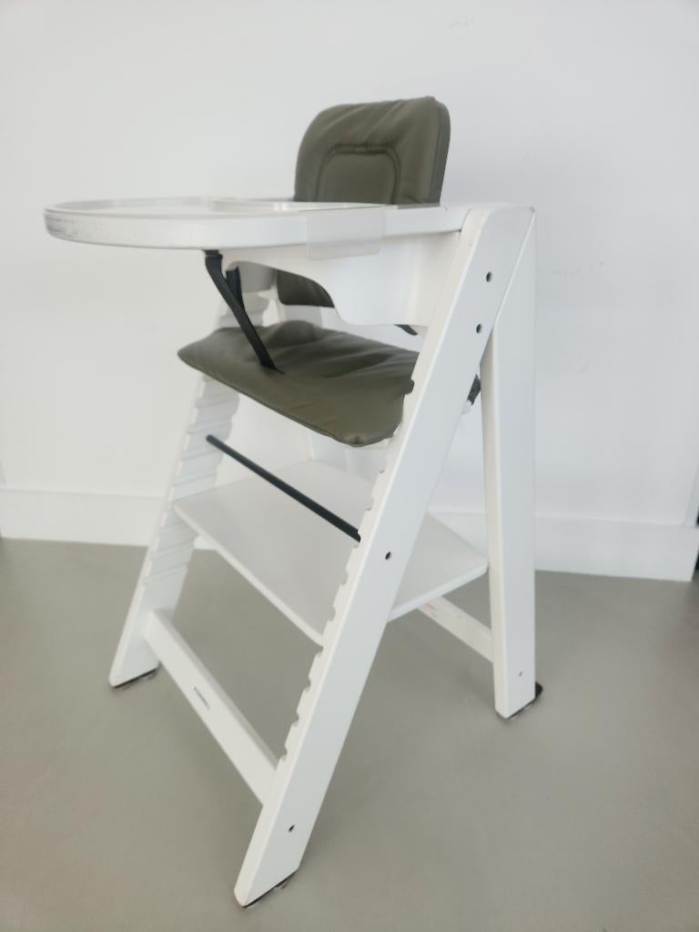 1.)	Kidsmill Up! Meegroei Kinderstoel Wit - (Pakketdeal), Kinderen en Baby's, Kinderstoelen, Ophalen, Gebruikt, Meegroeistoel