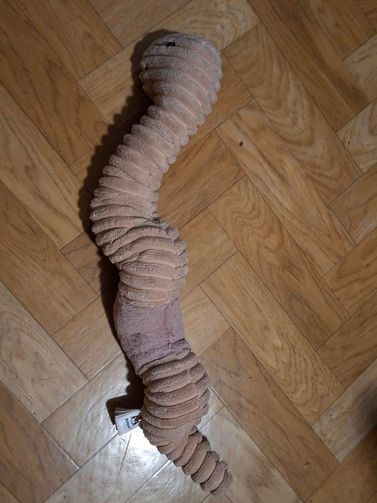 Jellycat zeldzame Waldo Worm, Jellycat, Overige typen, Nieuw, Met label