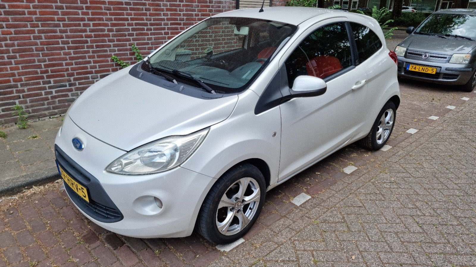 Ford Ka 1.2 51KW 2009 Wit Airco Nieuw APK, Auto's, Voorwielaandrijving, 1242 cc, 4 cilinders, 4 stoelen