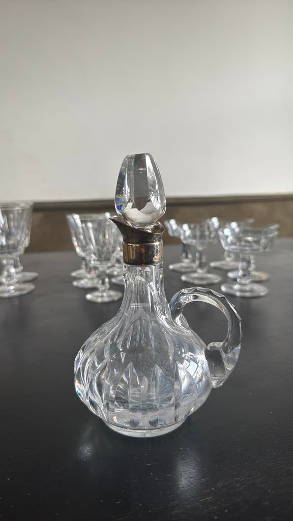 Royal Leerdam kristallen waterkaraf – vintage, Antiek en Kunst, Antiek | Glas en Kristal, Ophalen