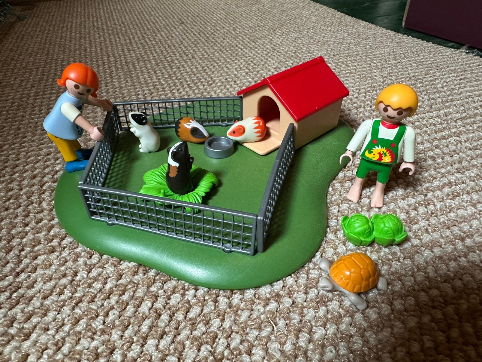 Playmobil 3210 Kinderen Met Cavia’s En Schildpad, Ophalen of Verzenden, Zo goed als nieuw
