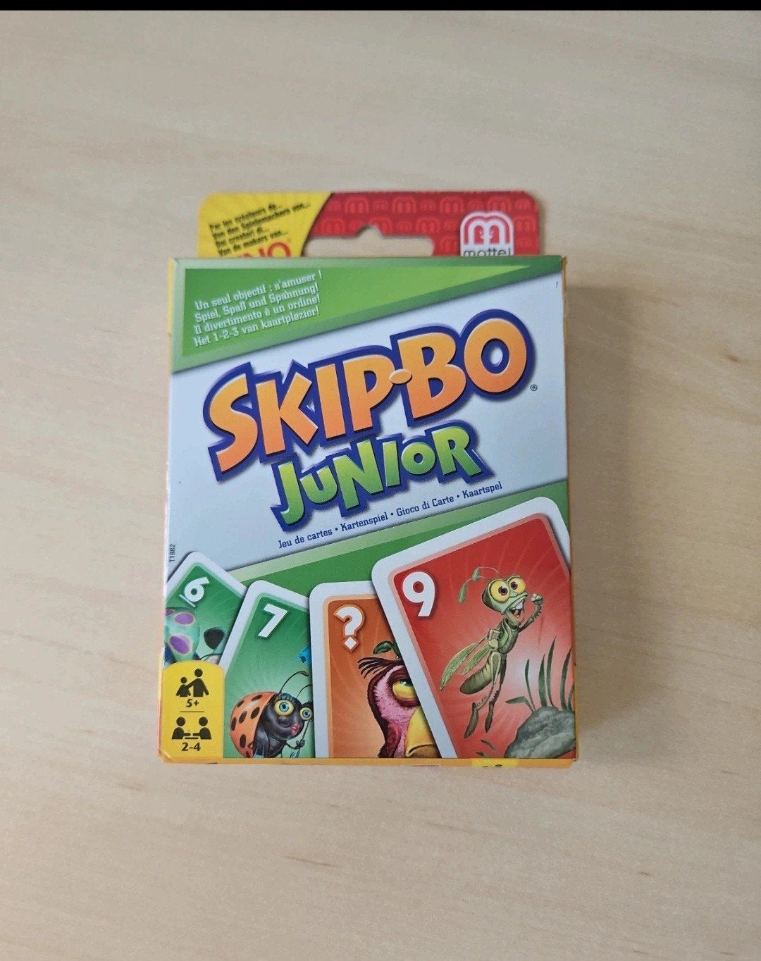 Skip-Bo Junior Kaartspel - Leuk voor kinderen!, Drie of vier spelers, Ophalen of Verzenden, Zo goed als nieuw, Mattel