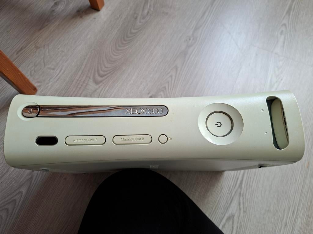 Xbox 360 met 120 GB HDD, witte controller en kabels, Spelcomputers en Games, Spelcomputers | Xbox 360, Ophalen, 360 Pro of Premium