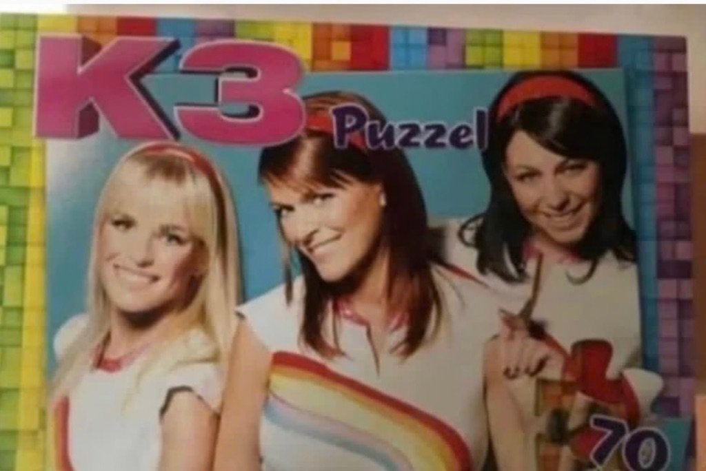 K3 puzzel, Ophalen, Meer dan 50 stukjes, Zo goed als nieuw, 6 jaar of ouder