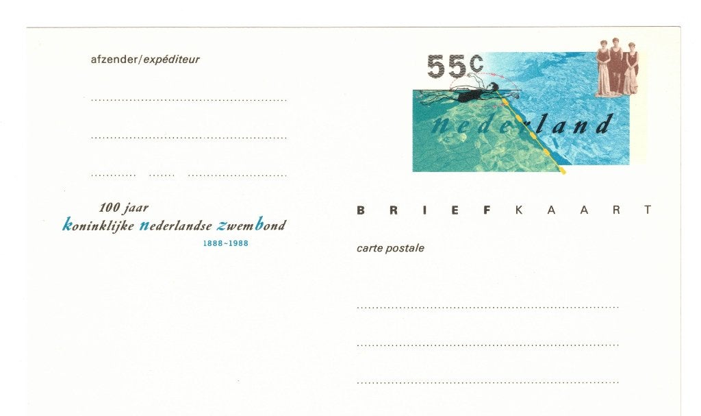 Briefkaart 1988 Ongelopen, Ophalen of Verzenden, Briefkaart