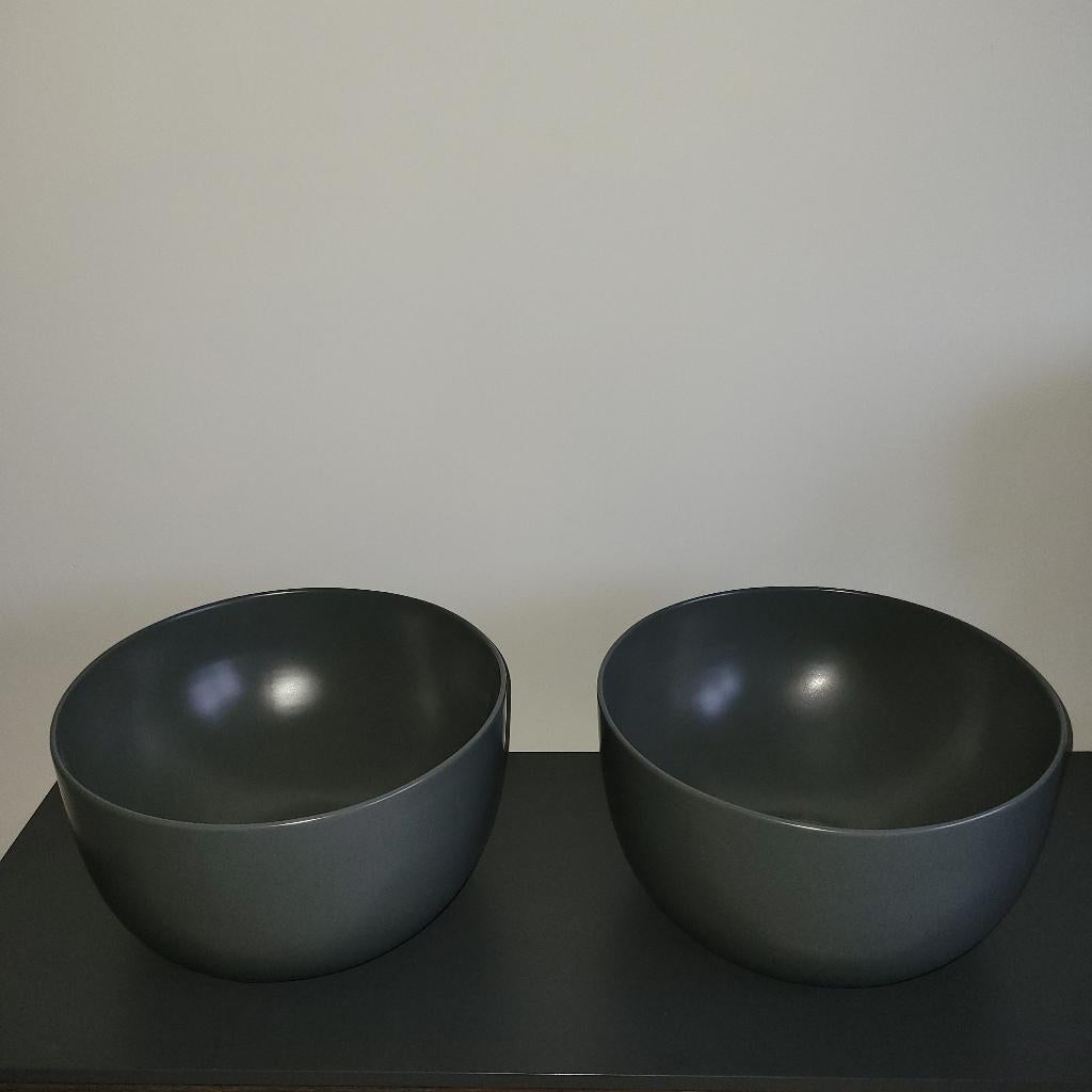 Waskom / wasbak, 2 losse keramische waskommen 41 cm, Ophalen, Nieuw, Steen, Wastafel