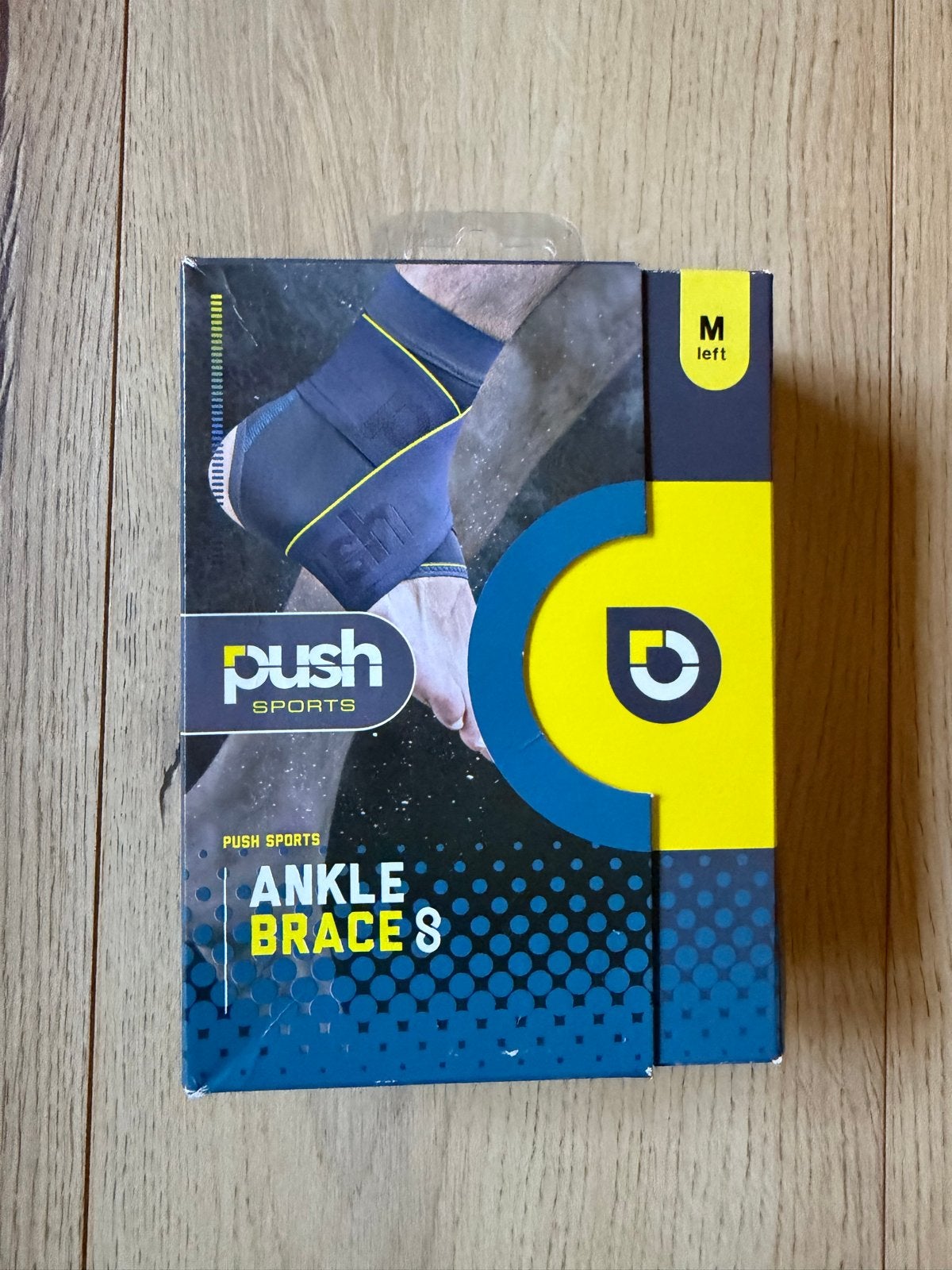 Push Sports Enkelbrace 8 – Maat M – Grijs – Linkerenkel, Diversen, Ophalen of Verzenden