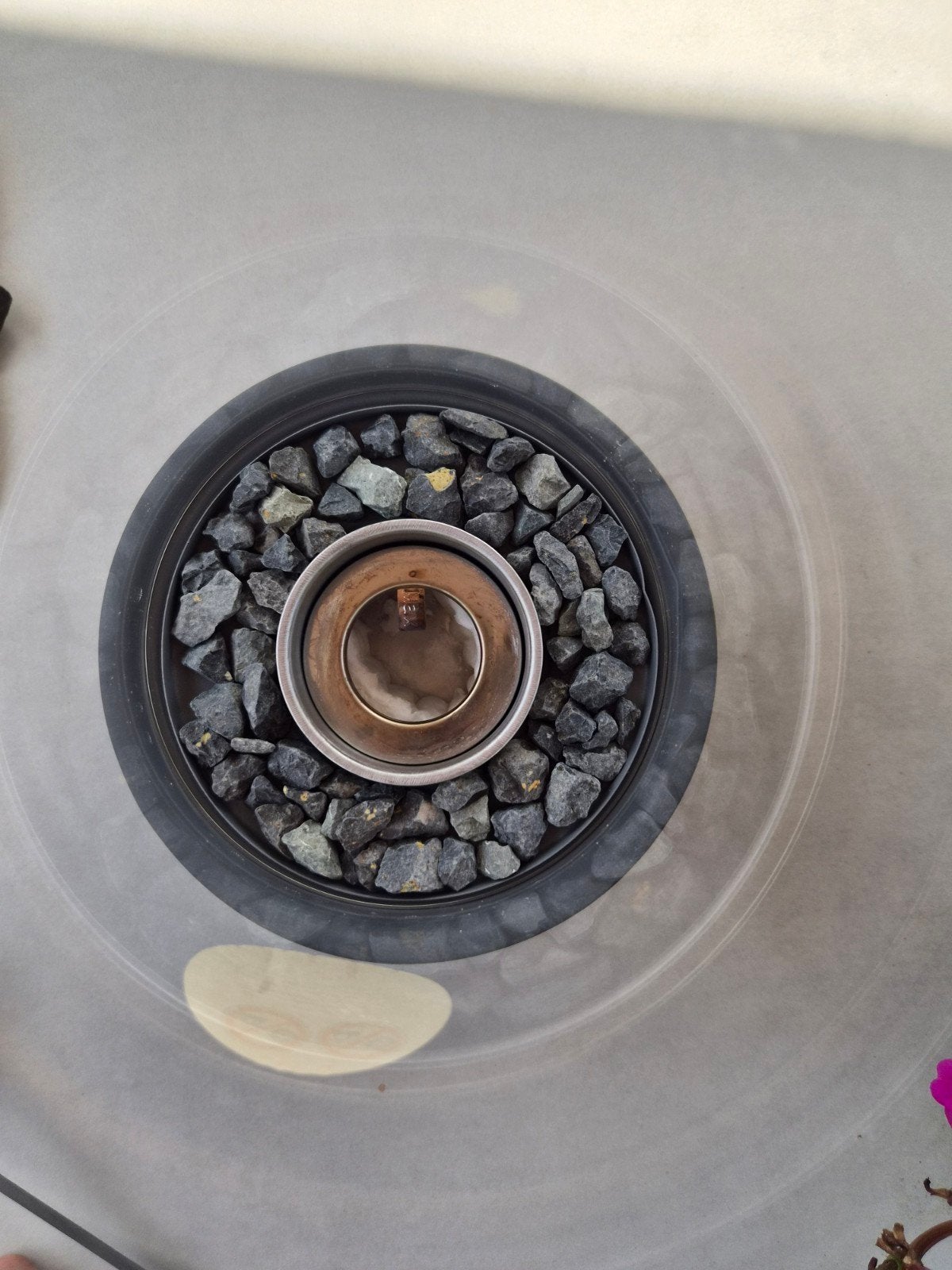 Leeff Stone Fire Grey Tafelhaard incl. bio-ethanol, Ophalen, Nieuw, Vrijstaande haard, Overige soorten