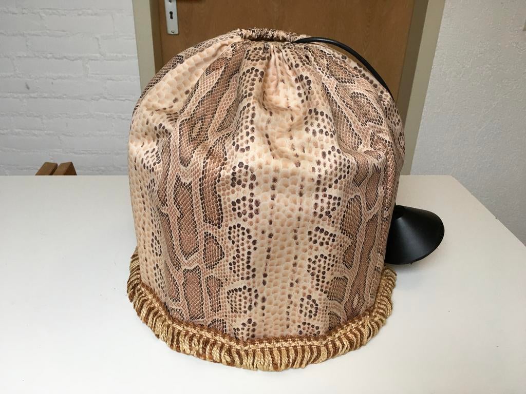 Lamp, met Slangenprint, Huis en Inrichting, Lampen | Lampenkappen, Ophalen of Verzenden, Zo goed als nieuw, Rond, 25 tot 50 cm