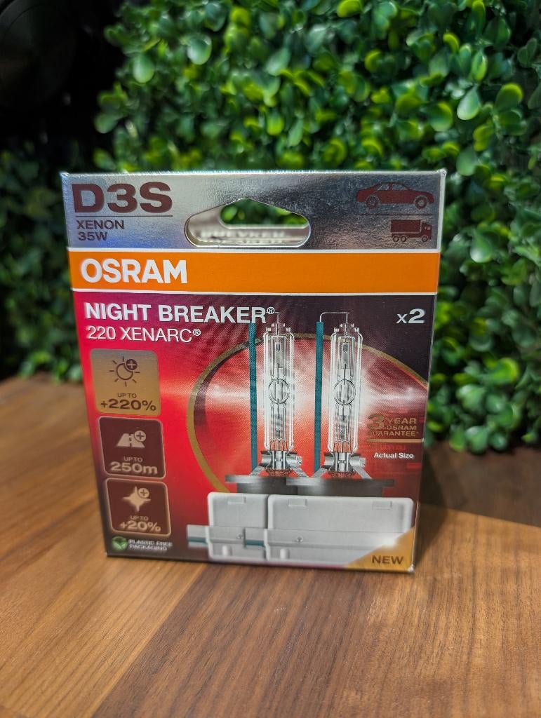 OSRAM D3S Xenon 35w Night Breaker 220 xenarc set - NIEUW, Auto-onderdelen, Verlichting, Ophalen of Verzenden, Nieuw, BMW