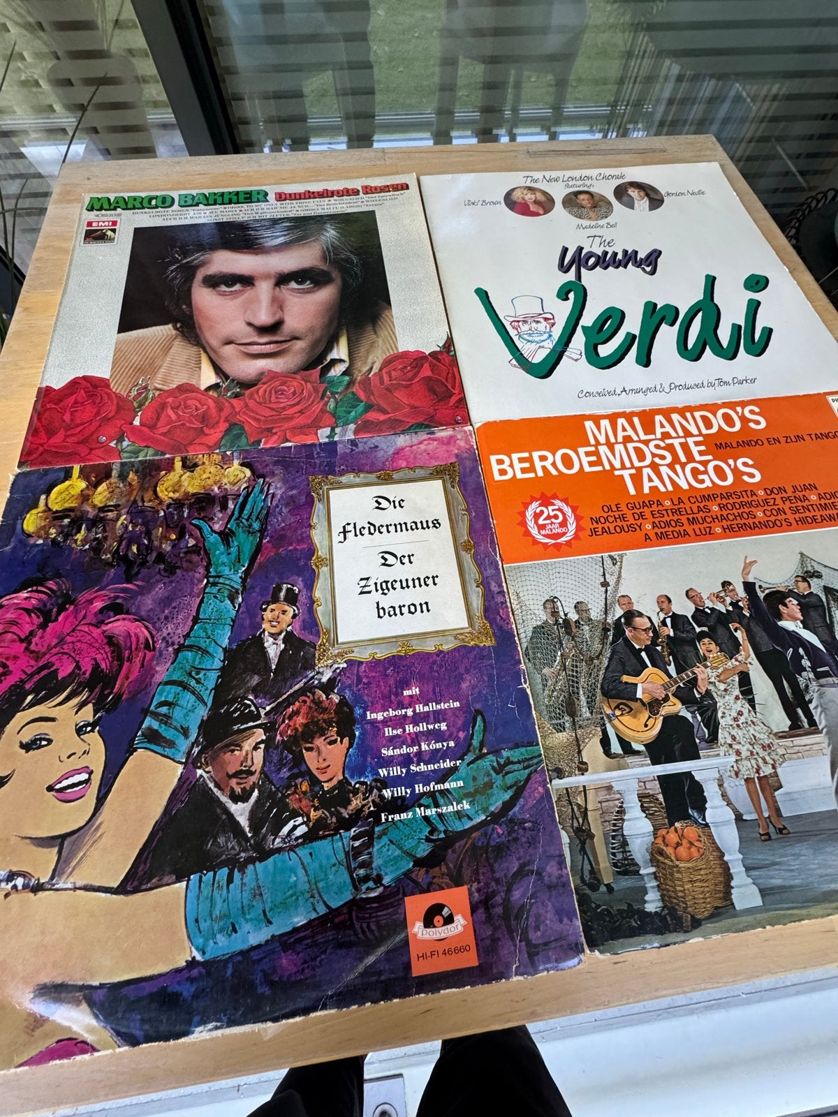 Diverse vinylplaten: Marco Bakker, Verdi, Malando, Fledermau, Ophalen of Verzenden, Gebruikt, 12 inch, LP