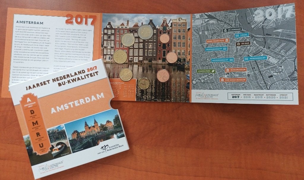 Jaarset Nederland 2017 Amsterdam, Postzegels en Munten, Munten | Nederland, Ophalen of Verzenden, Koningin Beatrix, Euro's, Setje