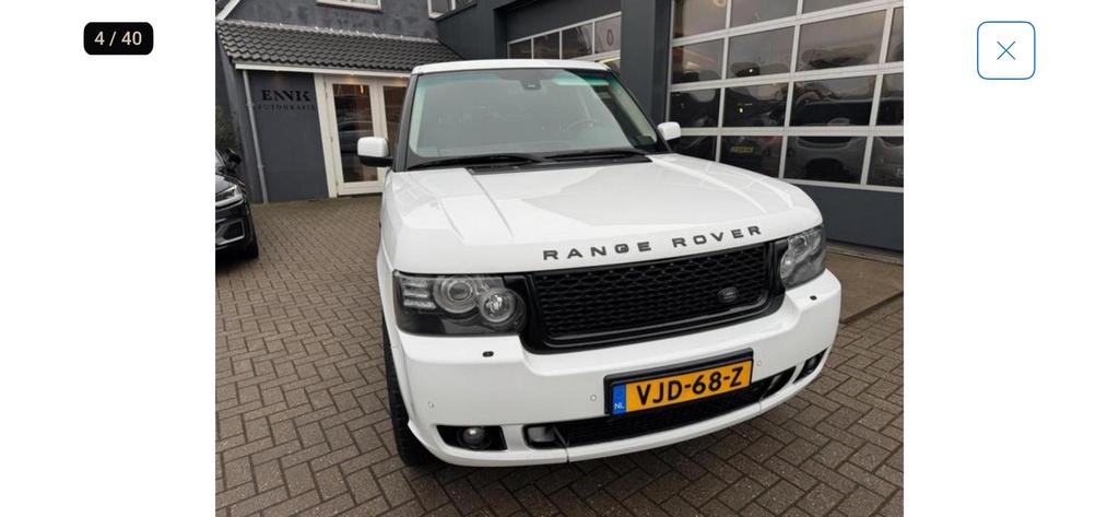Range rover vogue  4.4 diesel  grijs  kenteken €14750,00, Automaat, Euro 5, Diesel, Vierwielaandrijving