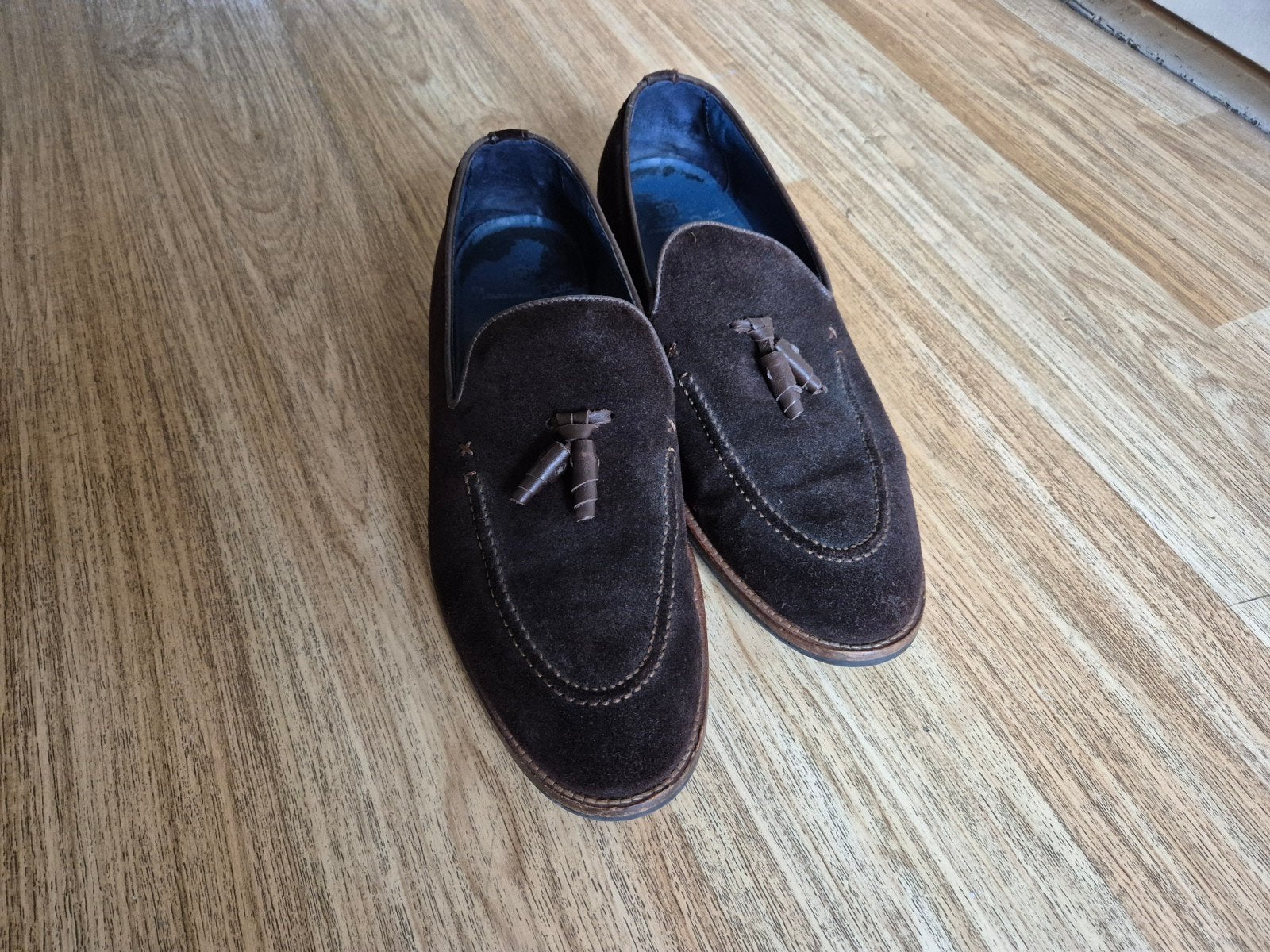 massimo dutti 42, Bruin, Ophalen of Verzenden, Zo goed als nieuw, Espadrilles of Moccasins