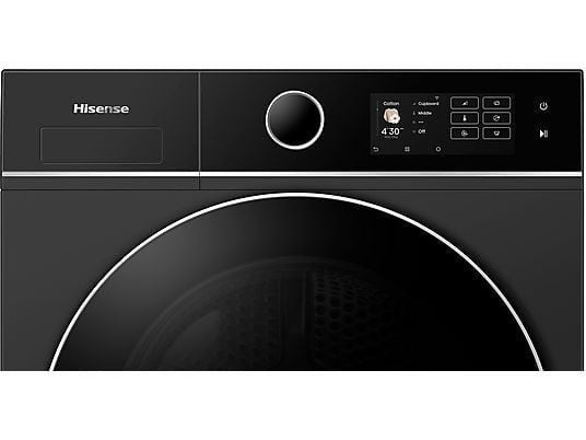 Hisense warmtepompdroger DH5I104BBAB - 10 kg - Zwart, Witgoed en Apparatuur, Wasdrogers, Overige typen, Nieuw, Hisense Nederland