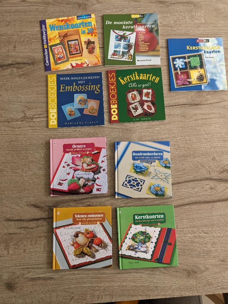 9x hobby boeken over kaarten maken, Boeken, Ophalen of Verzenden, Zo goed als nieuw, Scrapbooking en Knutselen