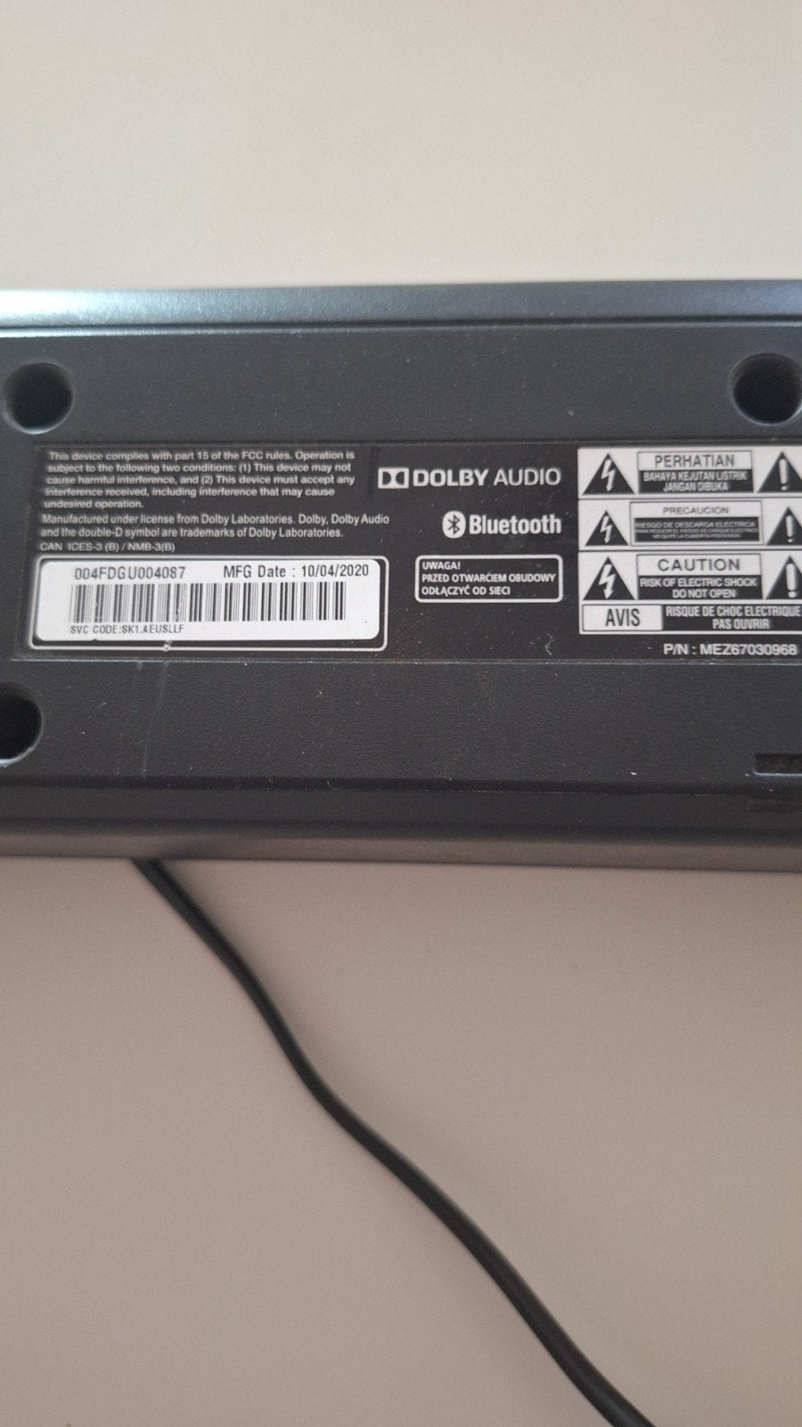 LG Soundbar met Dolby Audio en Bluetooth, Ophalen of Verzenden, Bluetooth, Zo goed als nieuw