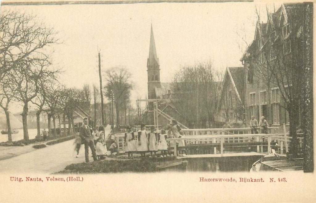 701-180-007 Hazerswoude Rijnkant, Verzenden, Voor 1920, Zuid-Holland