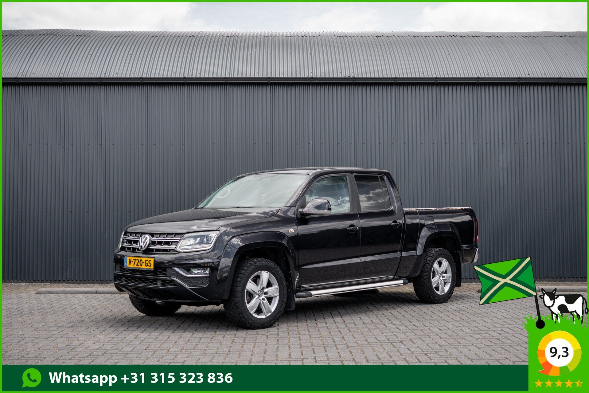 Volkswagen Amarok 3.0 TDI V6 | X-Lang | 4-Motion | 224 PK |, Auto's, Gebruikt, 2183 kg, Zwart, Bedrijf