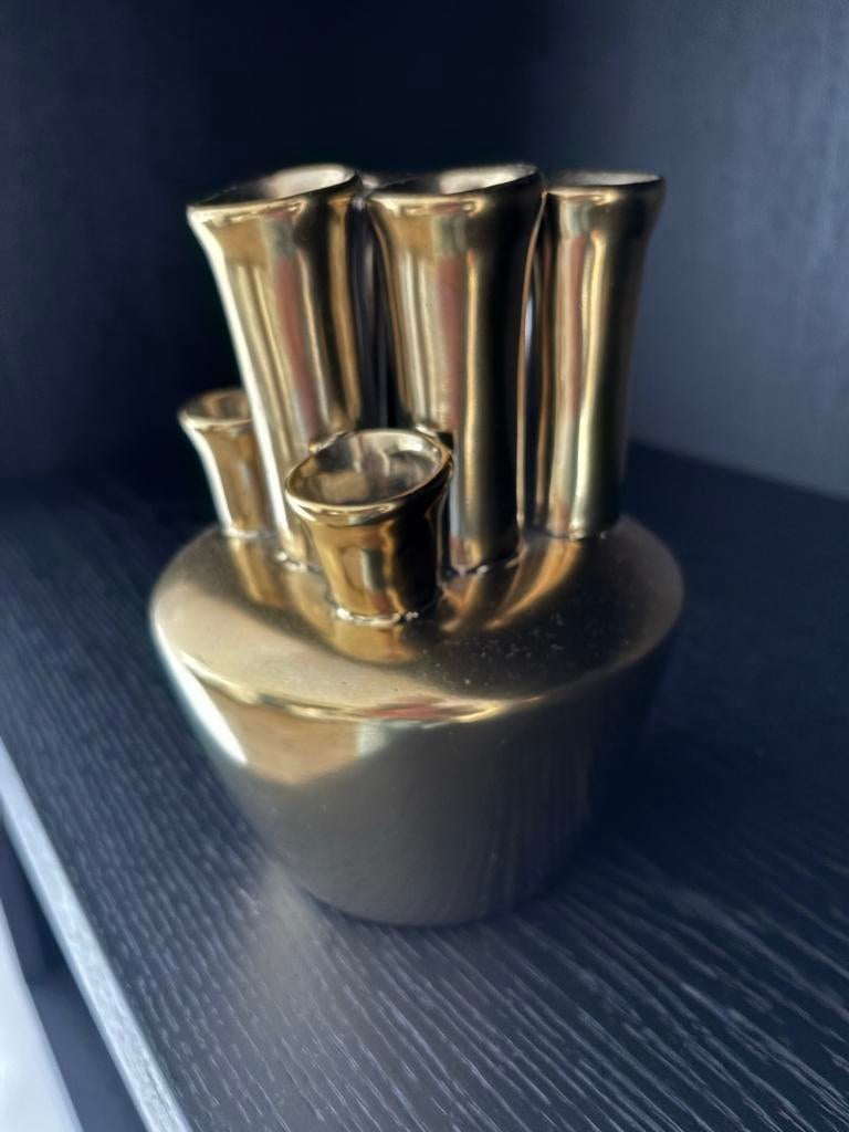 Gouden tulpenvaas, Ophalen, Overige materialen, Overige kleuren, Nieuw