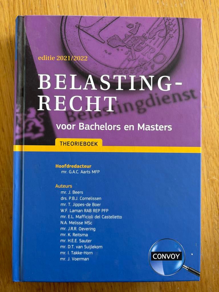 Belastingrecht voor Bachelors en Masters - Theorieboek, Ophalen of Verzenden, Gamma, Zo goed als nieuw, HBO